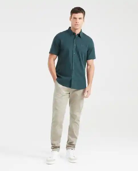 Camisa Utility Details Verde Boa Oscuro Talla L Chevignon