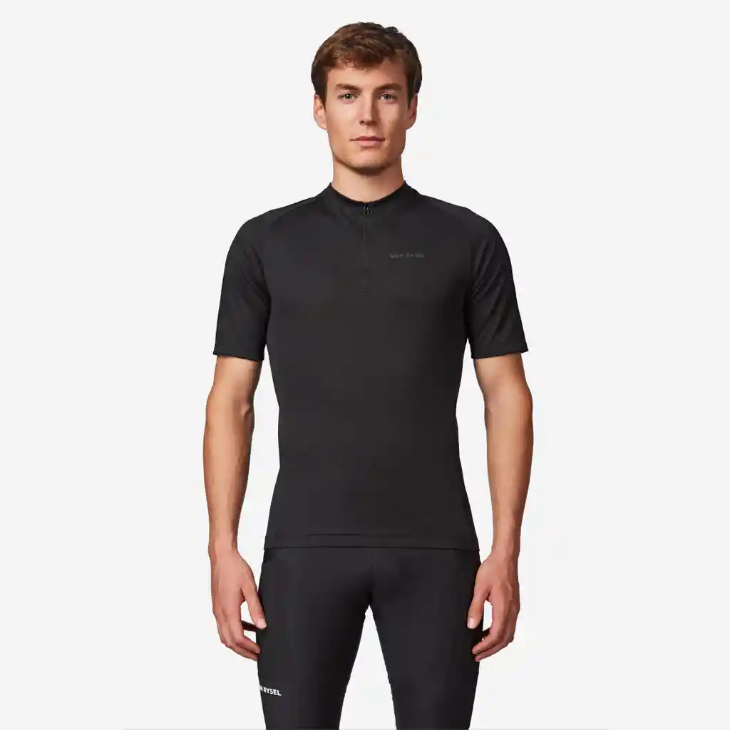 Jersey Ciclismo Essentiel Hombre Van Rysel - Negro