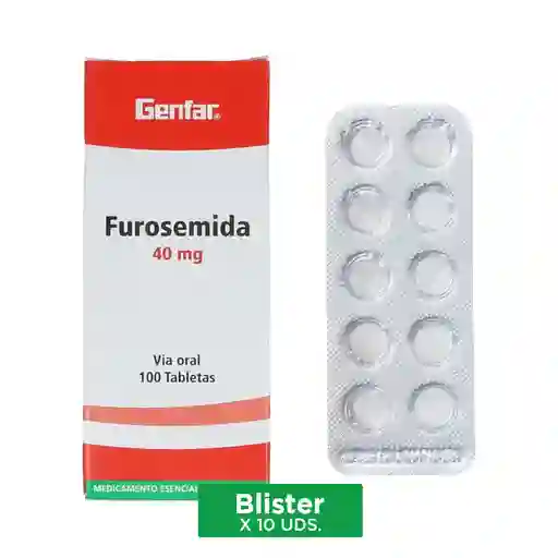 Genfar furosemida Blister (40 mg)