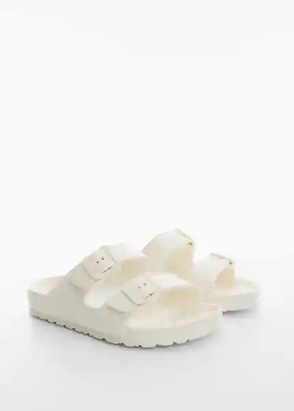 Chanclas Pauw Blanco Talla 30 Niñas Mango