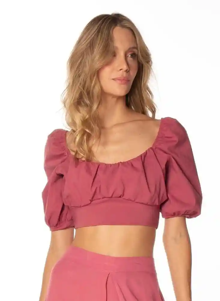 Blusa Corta L-vino