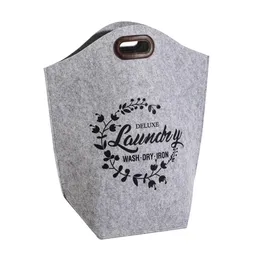 Hamper Bolso Fieltro Con Asas Dno