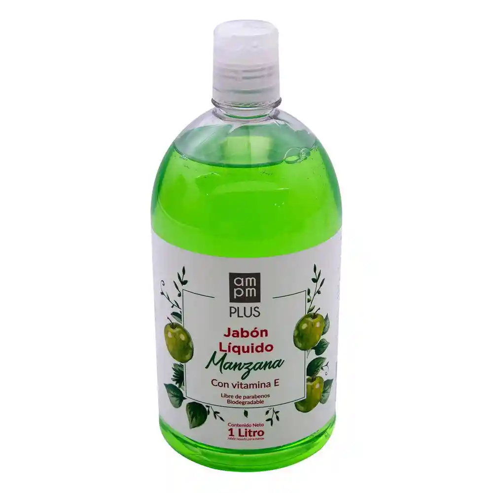   Am Pm  Plus Jabon Liquido Manzana Con Vitamina E 