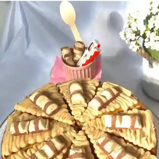 Porción de torta premium de kínder bueno