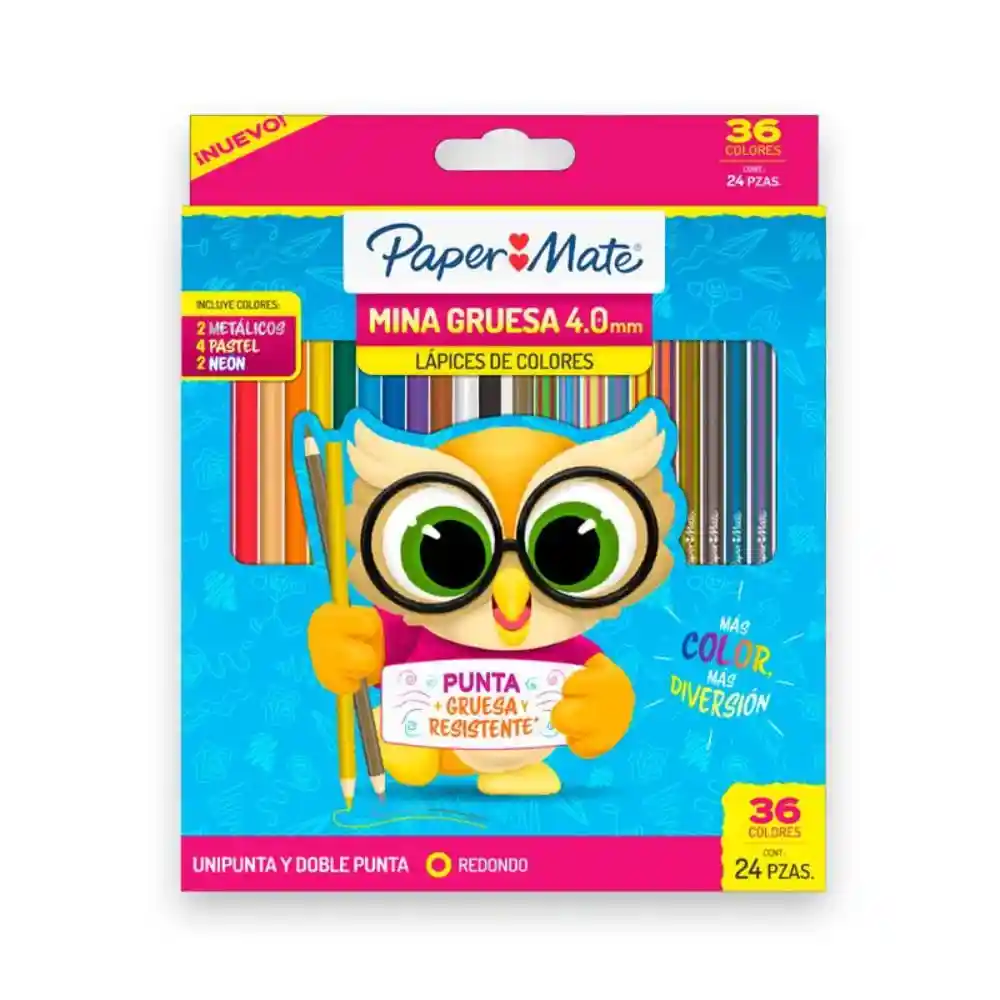 Colores Paper Mate 4.0mmx36(p + 12dp)