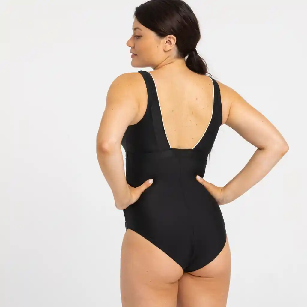 Vestido de Baño Para Embarazada de Aquagym Nabaiji Negro