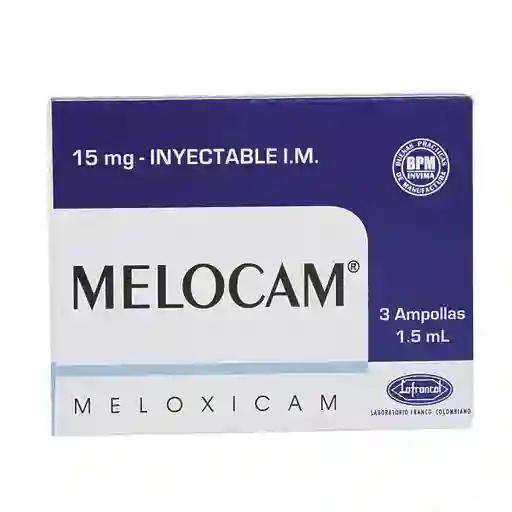 Melocam Solución Inyectable (15 mg)