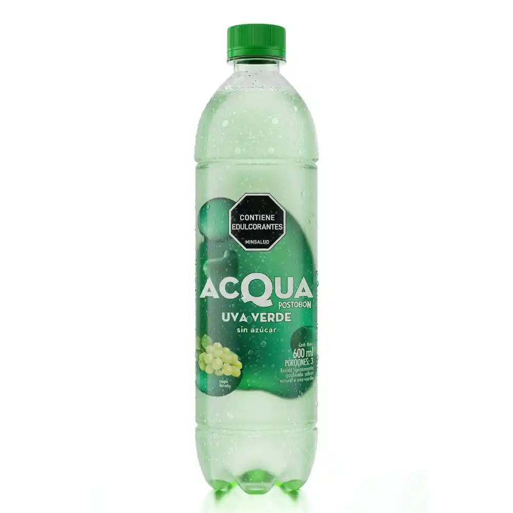 Bebida Saborizada Postobon Acqua Uva Verde (600 Ml)
