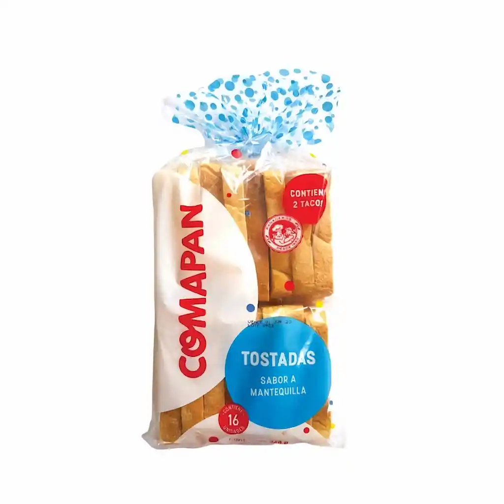 Comapan Tostadas Sabor a Mantequilla