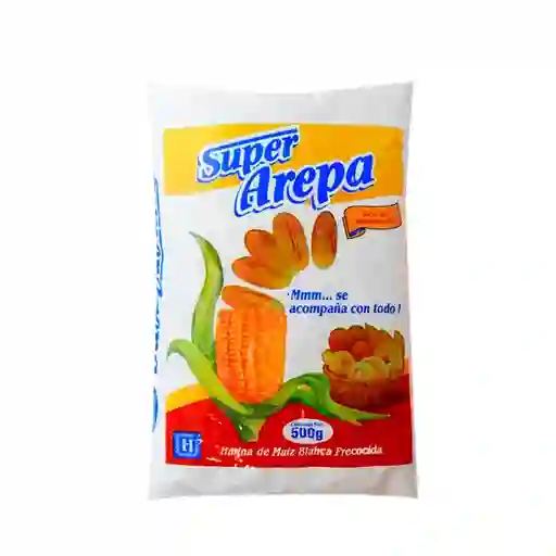 Súper Arepa Harina de Maíz Blanco