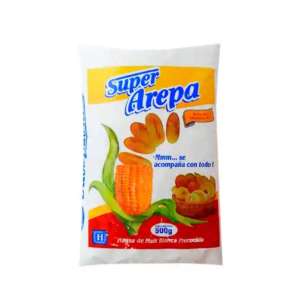 Súper Arepa Harina de Maíz Blanco