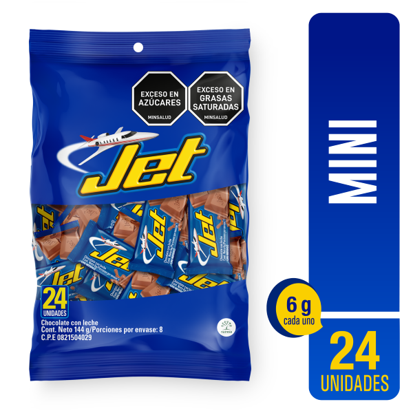 Jet Chocolatina Mini con Leche 24 und