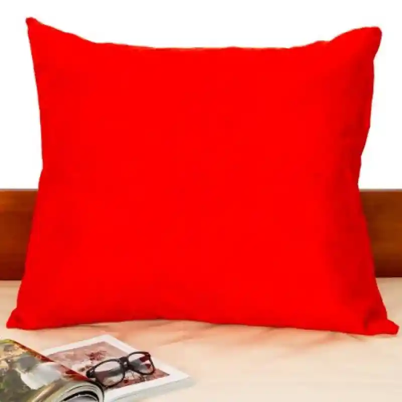 Kamuchy Cojín 70 x 80 Microfibra Soft Rojo