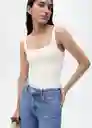 Body Marisa Offwhite Talla L Mujer Mango