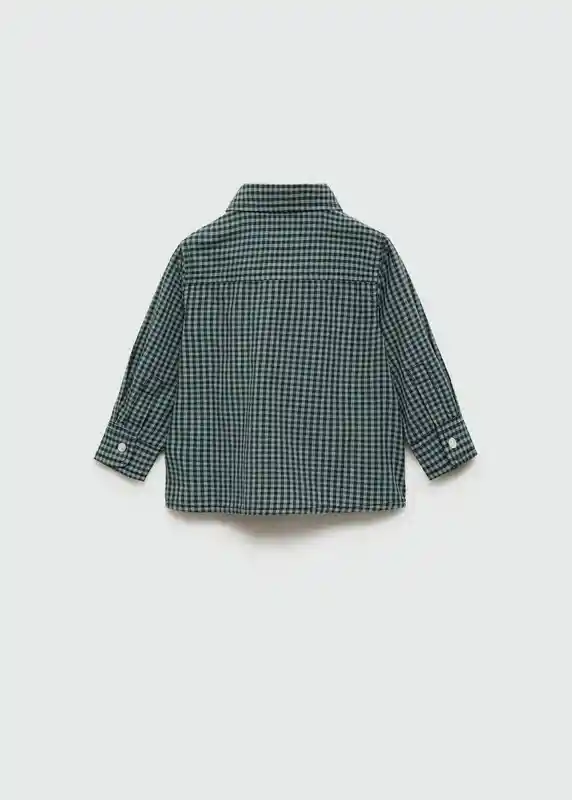 Camisa Polb Verde Talla 70 Niños Mango