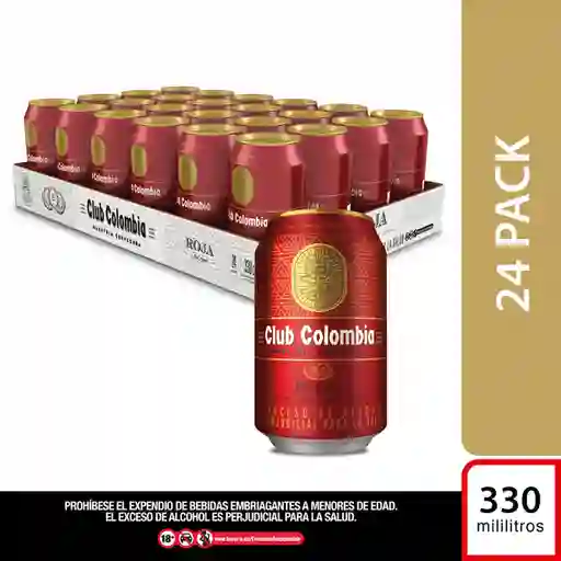 Club Colombia Pack Cerveza Roja 330 mL x 24 Und