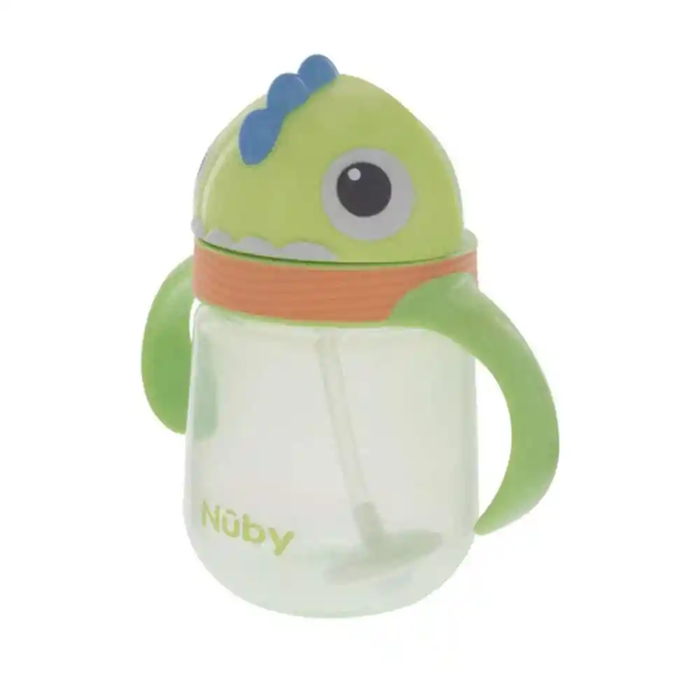 Vaso Clikit Flipit Con Pitillo Fino Dino Nuby 10860