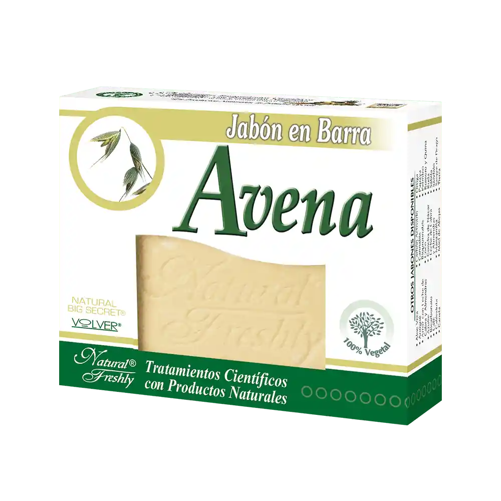 Natural Freshly Jabón Corporal en Barra de Avena