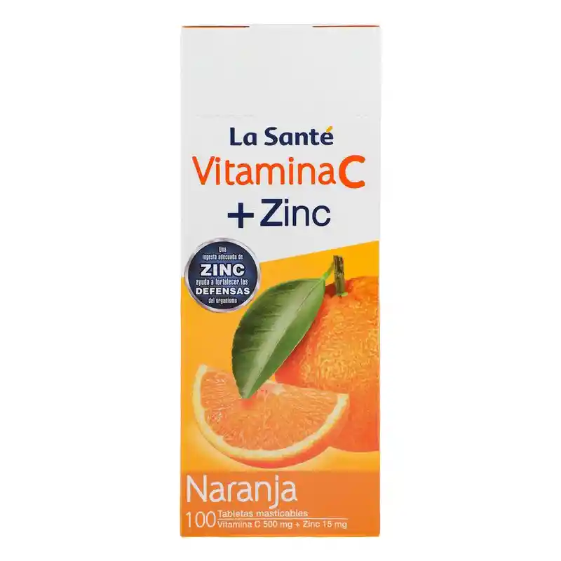 La Santé Vitamina C + Zinc (500 mg / 15 mg)
