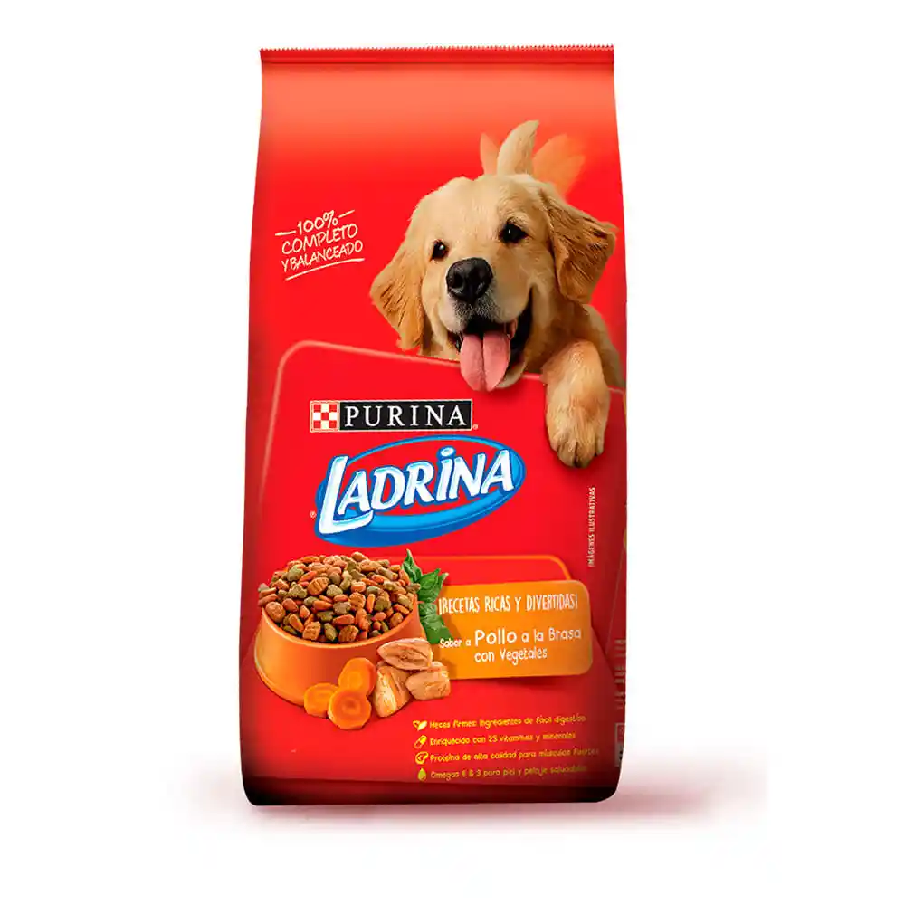 Ladrina Alimento para Perro Sabor a Pollo a la Brasa