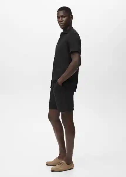 Short Armis Negro Talla XL Hombre Mango