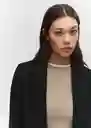 Blazer Americana Eleonor Negro Talla XS Mujer Mango