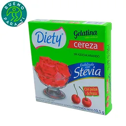 Diety Gelatina Cereza Con Stevia
