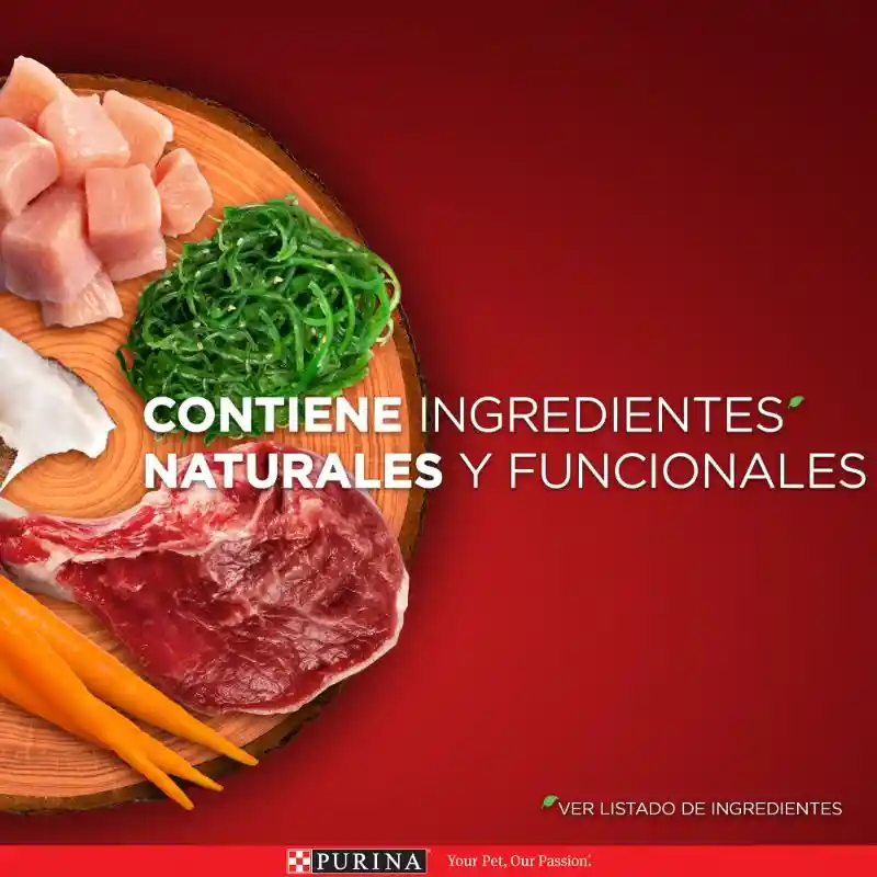 Comida para perro Purina One adultos minis y pequeños Pollo y Carne X 500gr
