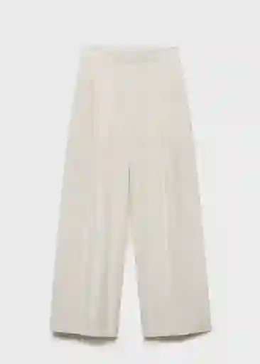 Pantalón Delta Piedra Talla 36 Mujer Mango