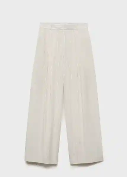 Pantalón Delta Piedra Talla 36 Mujer Mango