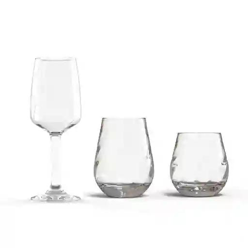 Set X 12 Pzs Lomba Vasos Copas Cristar 9869elmesa24