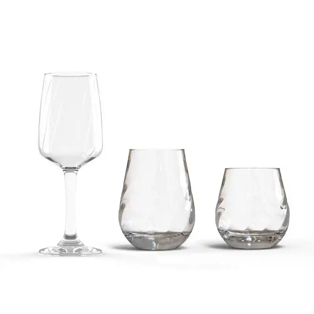 Set X 12 Pzs Lomba Vasos Copas Cristar 9869elmesa24