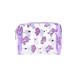 Cosmetiquera Care Bears Transparente Multi Print Morado Miniso