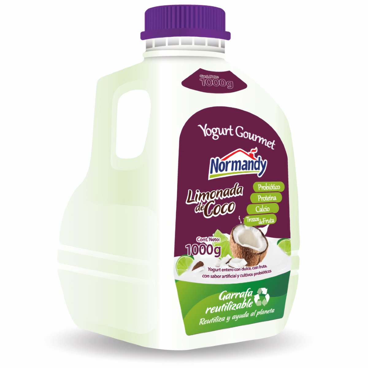 Normandy Yogurt Limónada Coco Probiotico 1000 g