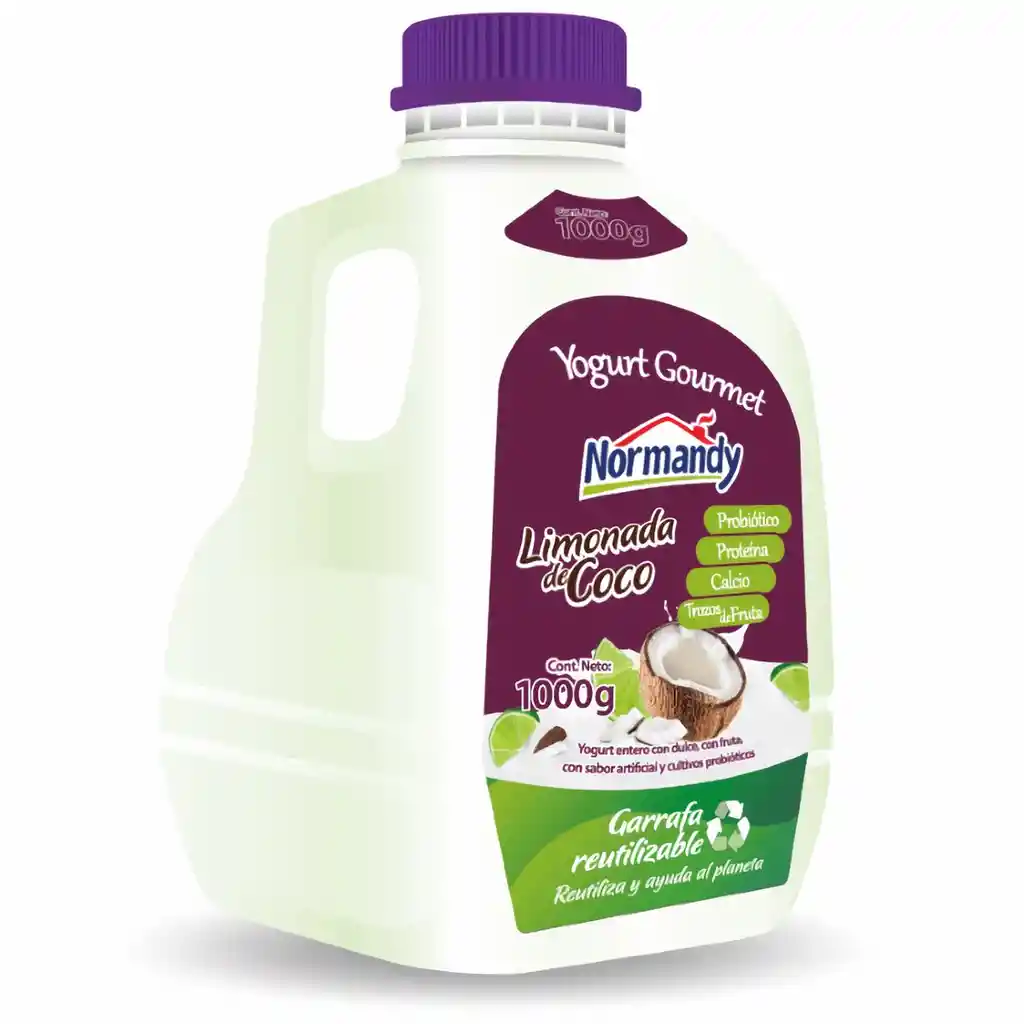 Normandy Yogurt Limónada Coco Probiotico