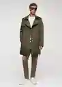 Abrigo Parka Tango Khaki Talla XL Hombre Mango