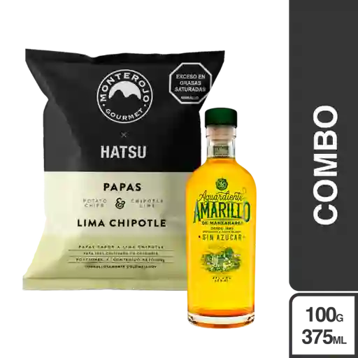 Combo Papas Lima Chipotle + Amarillo de Manzanares Aguardiente