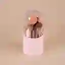 Soporte Para Brochas de Maquillaje SIn Polvo Rosa Miniso