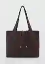 Bolso M Curry Chocolate Talla 99 Mujer Mango