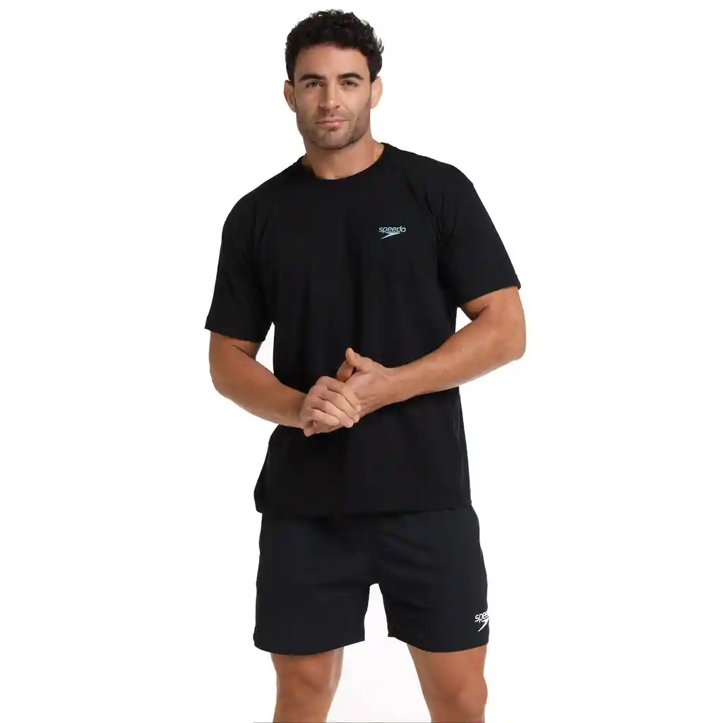 Camiseta Manga Corta Coastal Breeze Hombre Negro-l