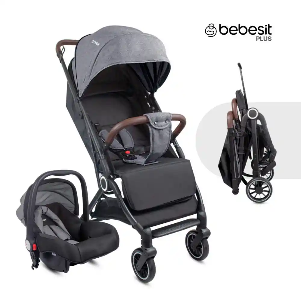Coche Travel System Compacto Micro Bebesit Gris Bebesit Jctsx5gy