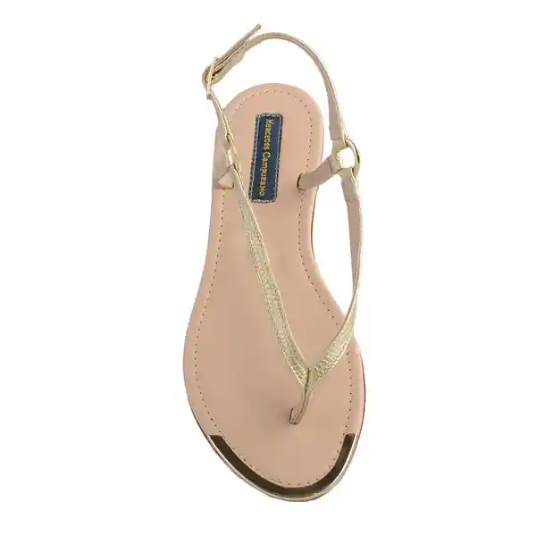 Sandalias Trespuntada Lym Dorado Talla 34