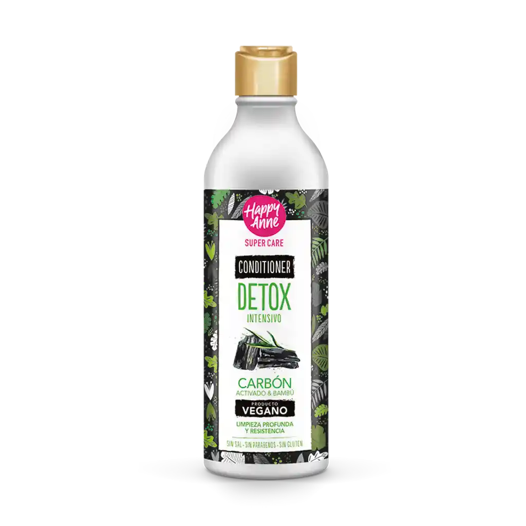 Happy Anne Acondicionador Detox Intensivo Activado y Bambú