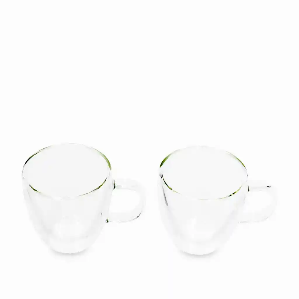 Mug Alto Doble Pared 160ml Setx2