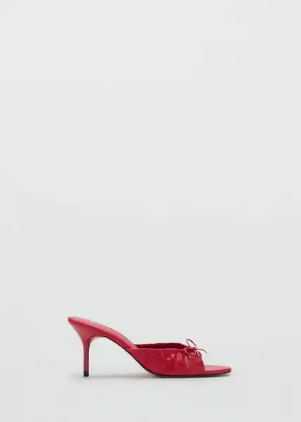Sandalias Flor Rojo Talla 36 Mujer Mango