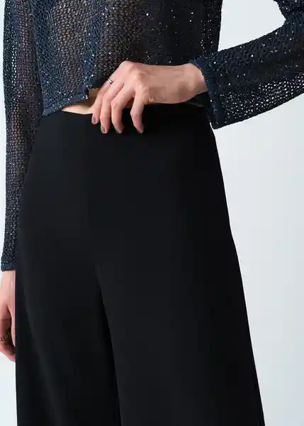 Pantalón Gael Mujer Negro Ultraoscuro Talla 4 433G390 Naf Naf