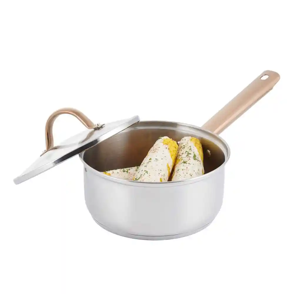 Perol en Acero Universal Acero Inoxidable Zafiro 1 Pieza Plateado