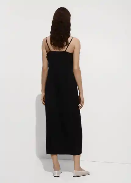 Vestido Asun2 Negro Talla M Mujer Mango