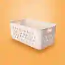 Cesta de Almacenamiento Mediana Beige Miniso