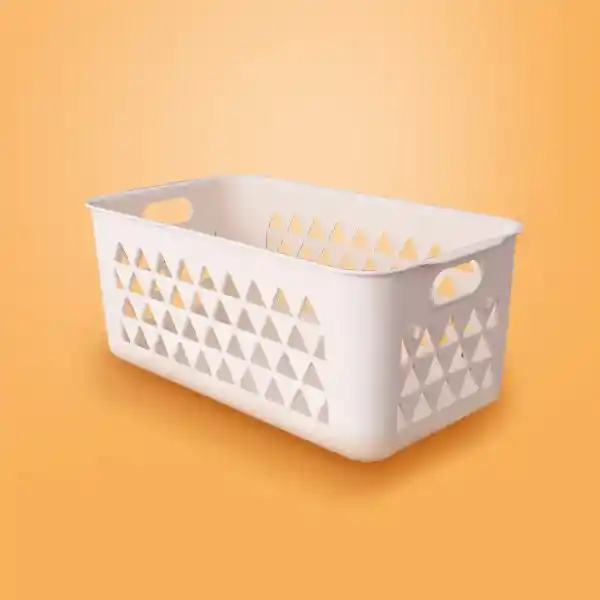 Cesta de Almacenamiento Mediana Beige Miniso